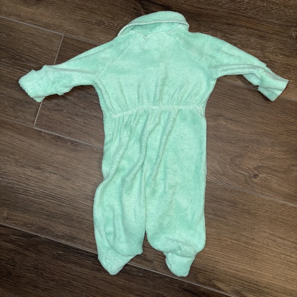 Vintage Sears Winnie The‎ Pooh Fleece Footie Pajamas Sleeper Baby 6-12 Month